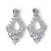Guava clear rhinestone earring
