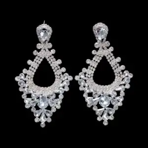 Guava Clear rhinestone earring