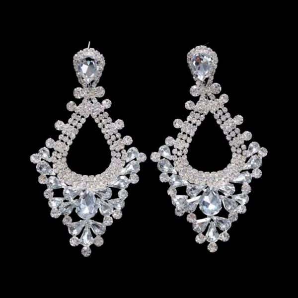 Guava Clear rhinestone earring