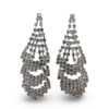 Clear rhinestone earring